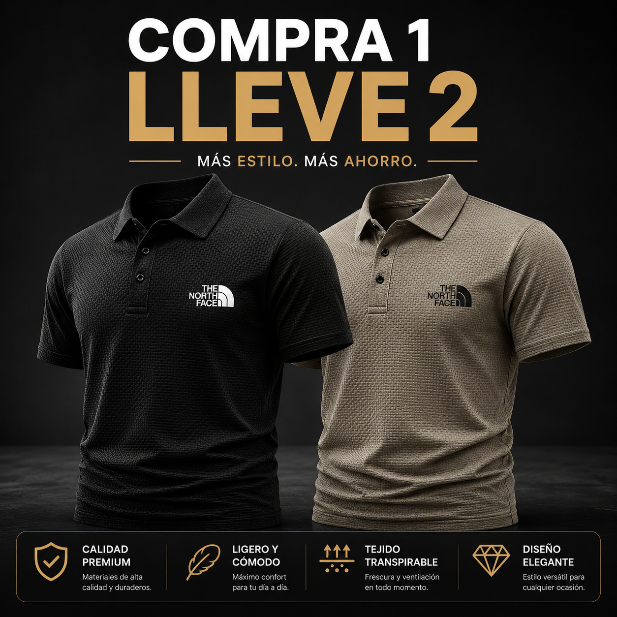 Polo Premium TNF 2026 - Compra 1 y llévate 2