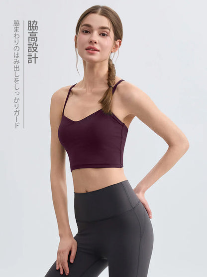 美背 バッククロス キャミソール