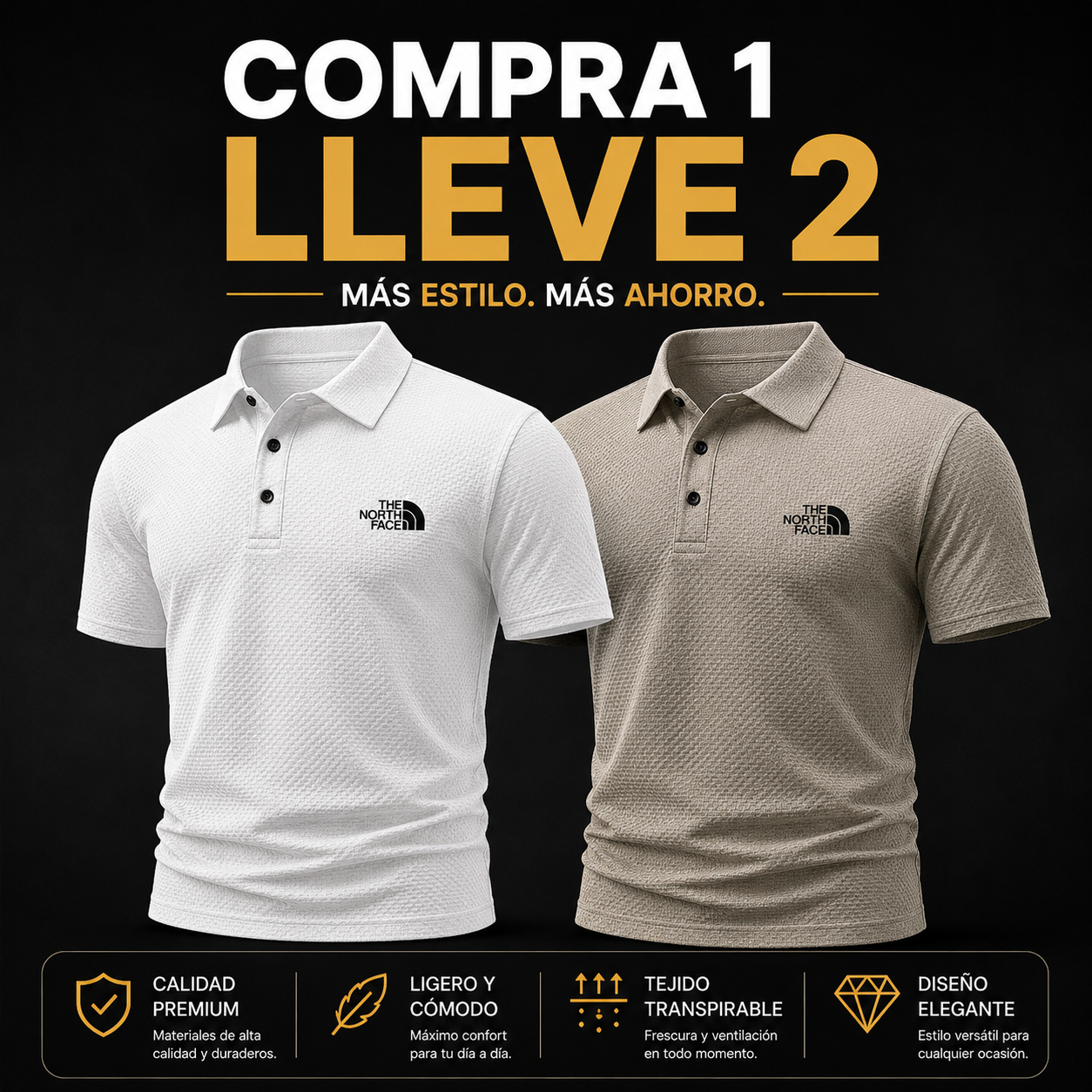 Polo Premium TNF 2026 - Compra 1 y llévate 2